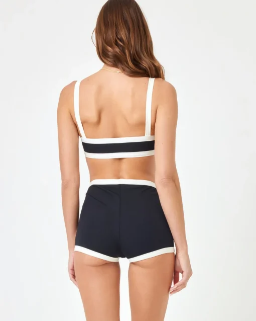 Sailor Bikini Bottom - Black-Cream