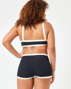 Sailor Bikini Bottom - Black-Cream