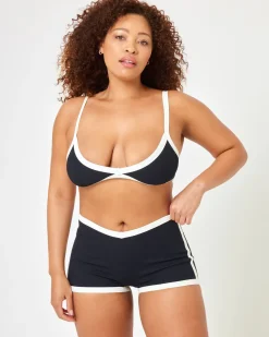 Sailor Bikini Bottom - Black-Cream