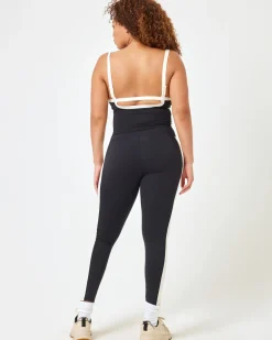 Sidelines Top - Black-Cream