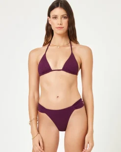 Sofia Bikini Top - Merlot
