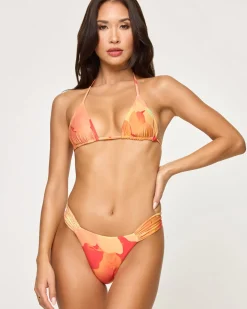 Sofia Bikini Top - Native Poppies