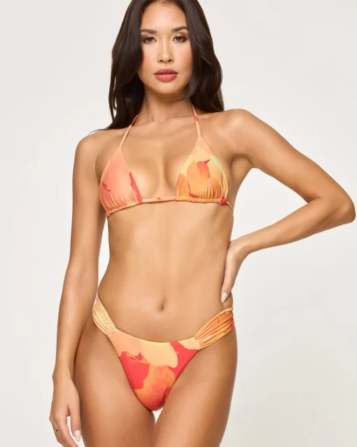 Sofia Bikini Top - Native Poppies