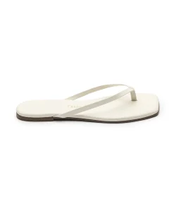 TKEES Square Toe Lily Sandals - Cream