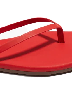 TKEES Square Toe Lily Sandals - Red